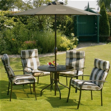 Powder Coated Steel 4 Seater Suite 330 Powder Coated Steel 4 Seater Suite 330