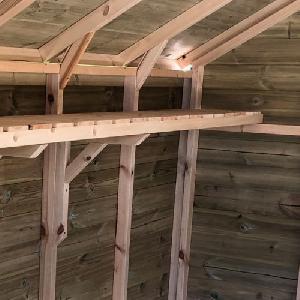 GREENHOUSES xx - Pressure treated shelving, unpainted