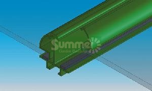 Green PVC bar capping