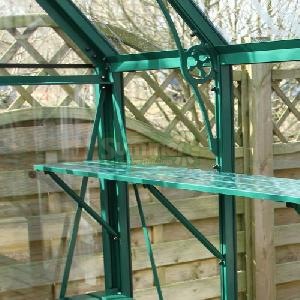 GREENHOUSES xx - Aluminium high level shelving coloured finish