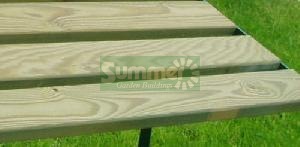GREENHOUSES xx - Timber slatted high level shelving