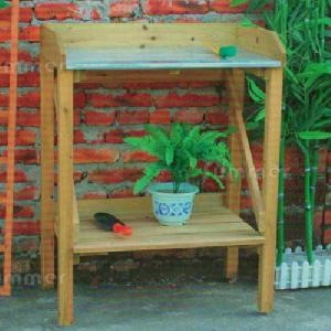 Wooden potting tables