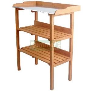 Wooden potting tables