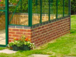 Dwarf Wall Greenhouse Bases - Supplied and Built