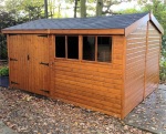 Side Door Apex Shed 934 - 2x2 Framing, All T and G Side Door Apex Shed 934 - 2x2 Framing, All T and G