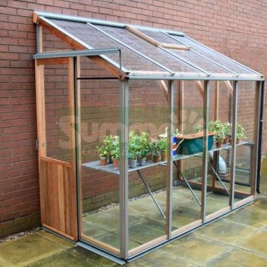 Alton Evolution Four-LT Lean To - Hybrid Cedar Greenhouse Alton Evolution Four-LT Lean To - Hybrid Cedar Greenhouse