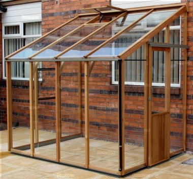 Alton Evolution Six-LT Lean To - Hybrid Cedar Greenhouse Alton Evolution Six-LT Lean To - Hybrid Cedar Greenhouse