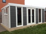 Composite Pent Concrete Shed 785 - PVCu Window, Fascias and Door Composite Pent Concrete Shed 785 - PVCu Window, Fascias and Door