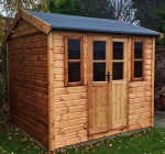 Shiplap Double Door Apex Shed 15 - Steeper Roof, Fitted Free