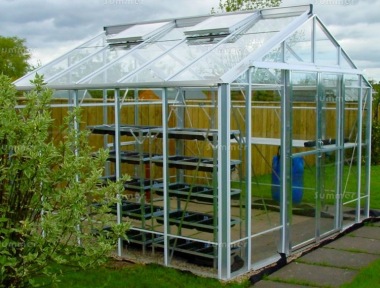 Robinsons Rosette Greenhouse - Grey Finish Robinsons Rosette Greenhouse - Grey Finish