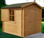 Log Cabin Shed 266 - 19mm Logs, Shutters, FSCĀ® Certified Log Cabin Shed 266 - 19mm Logs, Shutters, FSCĀ® Certified