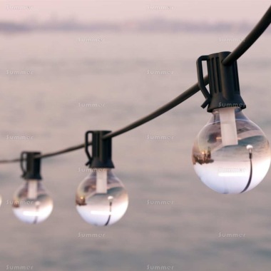 Festoon String Lights 128  - Solar Powered or USB, 25 LEDs