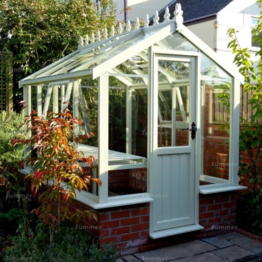 Dwarf Wall Greenhouse 564 - Painted, Toughened Glass, Fitted Free Dwarf Wall Greenhouse 564 - Painted, Toughened Glass, Fitted Free