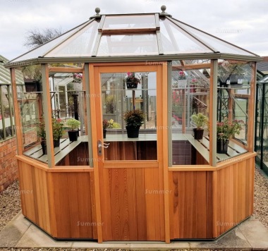 Alton Evolution Octagonal 9x6 - Hybrid Cedar Greenhouse Alton Evolution Octagonal 9x6 - Hybrid Cedar Greenhouse